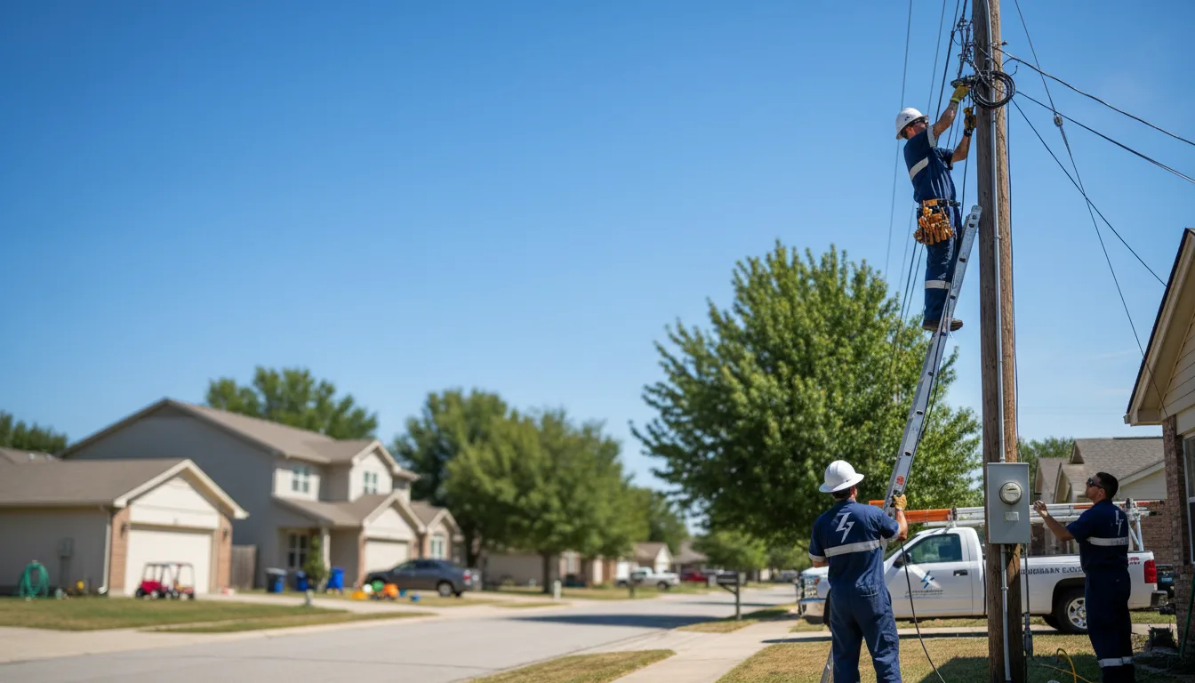 Residential electrician providing installation services in Emington, IL